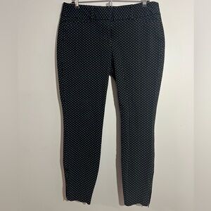 LOFT skinny, ankle length, polka dot pants SIZE 6